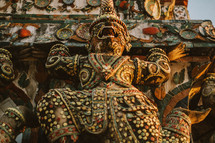 temple carvings and sculptures in Thailand 