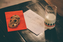 Cookies and milk for Santa 