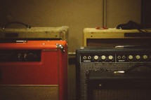 amplifiers in a Recording Studio