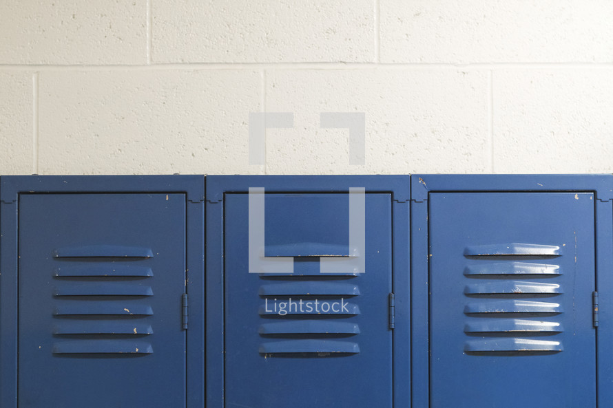 row of lockers 