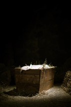 The manger where Jesus was born
