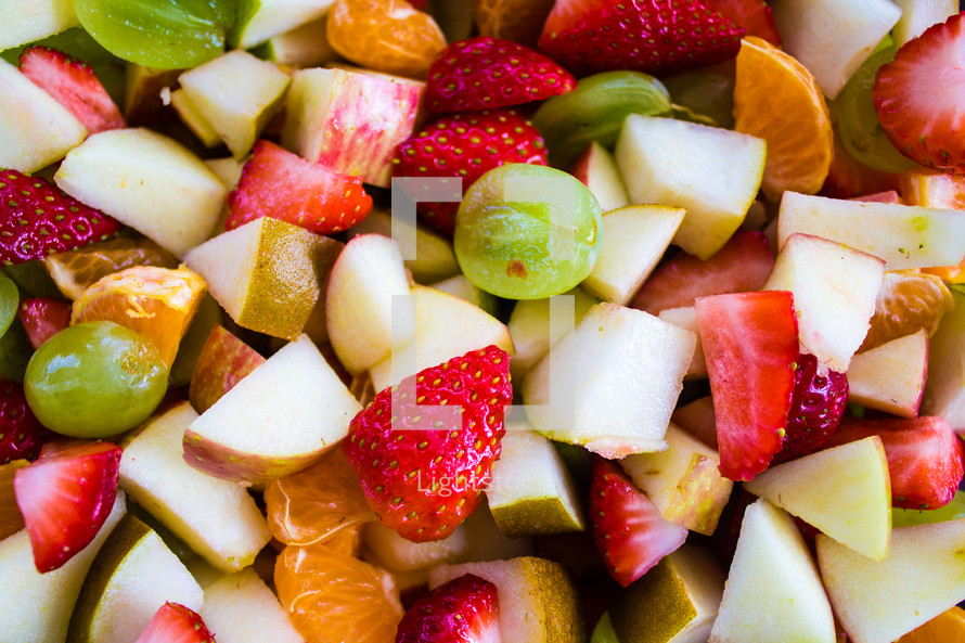 fruit salad background 
