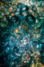 Glass sculpture texture chandelier 