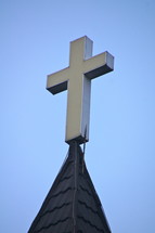 Christian Cross. Church steeple. 