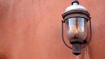 flame in a gas lamp 