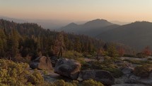 Sequoia National Park - Beetle Rock Breathtaking View of the Great Western Divide