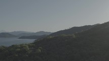 Aerial view over Shasta Lake