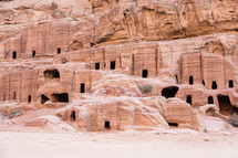 homes carved into cliffs 