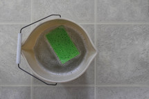 sponge in a bucket 