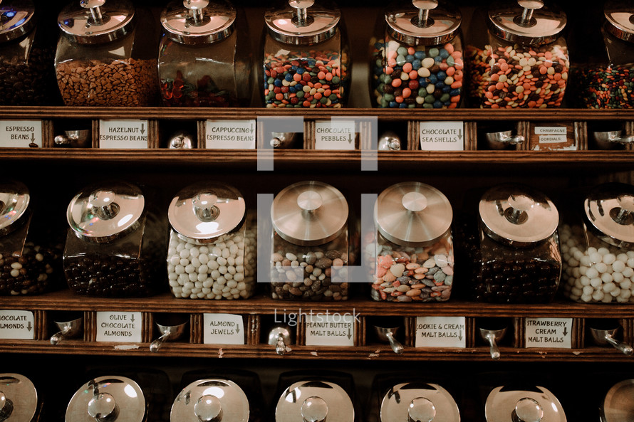 candy at a candy shop