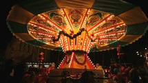 Christmas market merry-go-round 