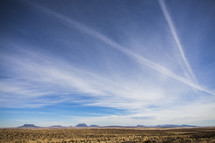 sky above desert landscape 