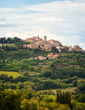 Landscape of Montepulciano, a small town in Tuscany, Italy