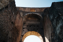 arch of the Coliseum in Rome 