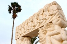 Statue in Joppa, Israel