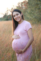 a portrait of a pregnant woman 