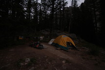 tents at a campsite 
