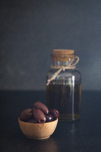 olives and olive oil 