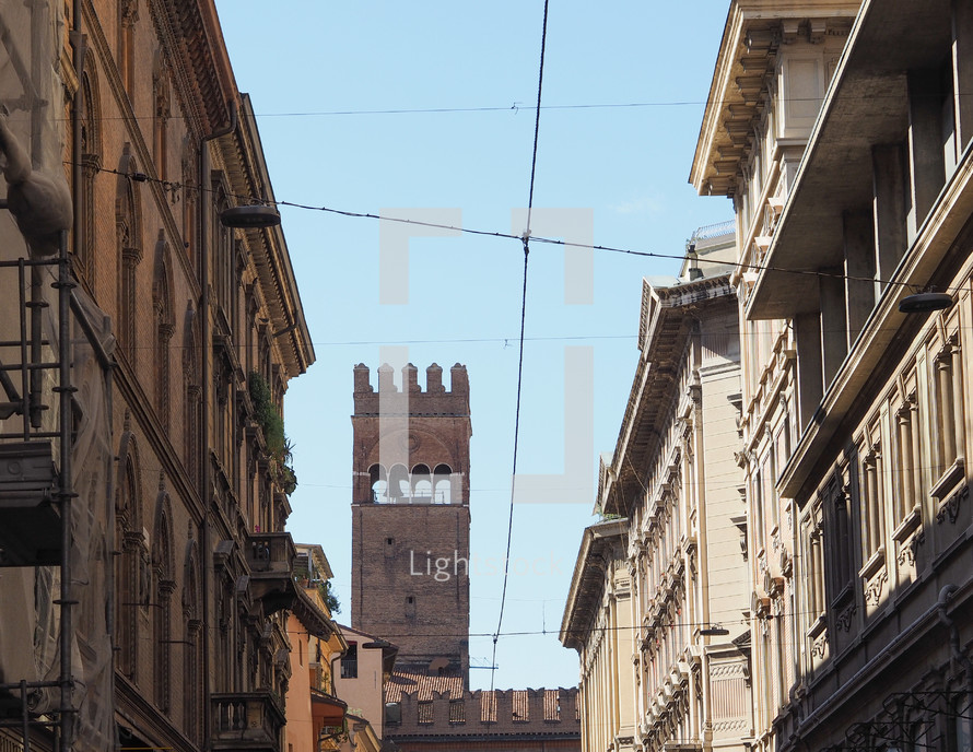 View of the city of Bologna, Italy