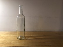 empty glass bottle 