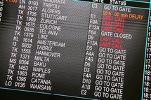 gate assignments at an airport 
