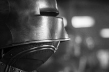 a knights helmet 