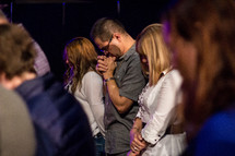 prayer at a worship service 