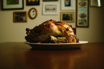 Turkey on a table.