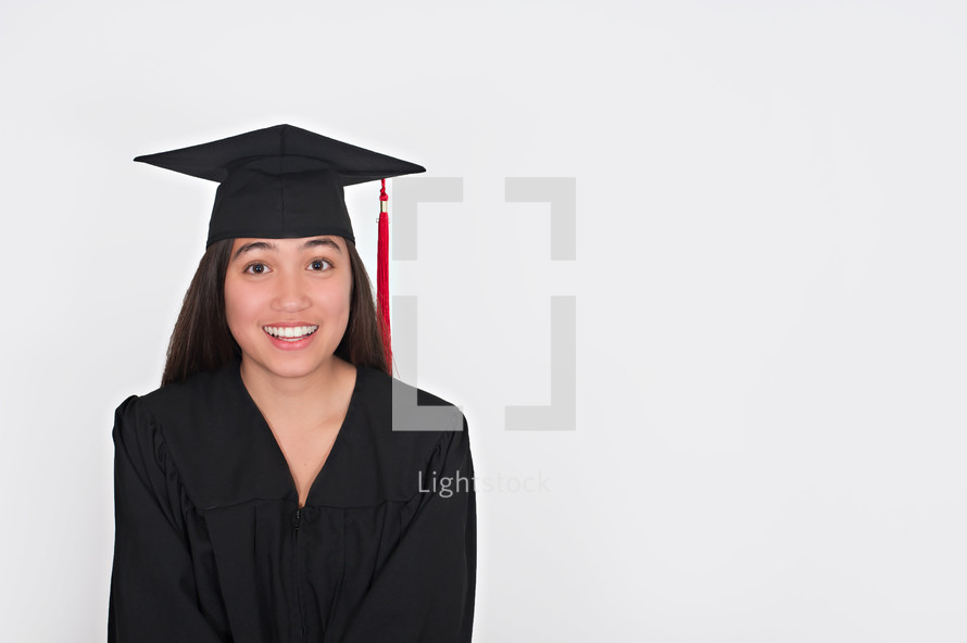 portrait of a smiling graduate 