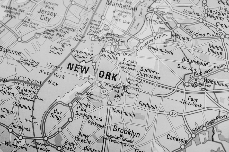 map of New York City 
