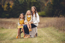 Family portrait session - mom and daughters
