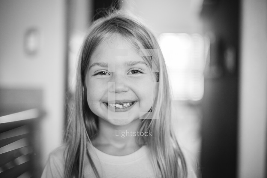 Smiling little girl.