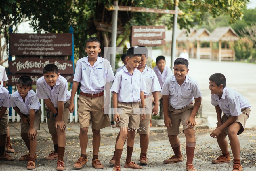 school children in Thailand 