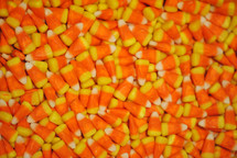 Candy corn for Halloween or Thanksgiving.  Closeup; texture.