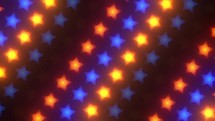 Colorful LED stars neon LED  Lights VJ Loop animated background 4k visuals	