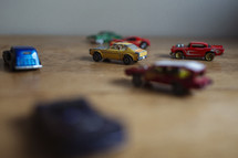 toy cars grouped