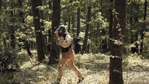 paintball in the woods 