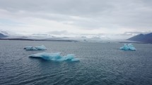 Icebergs And Ice glaciers in iceland