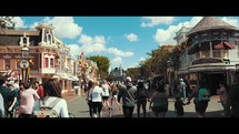 crowded streets of Disneyland 