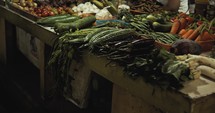 Vegetable market in the Philippines