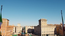Blue sky surrounding the wonderful City of Rome, Italy 