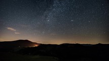 Night stars with milky way Time-lapse
