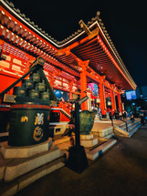 Traditional View Of A Night Shrine 