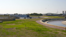 Large scale wastewater treatment and recycling facility
