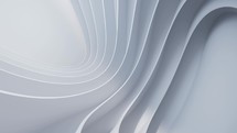 Abstract white curve geometry background, 3d rendering.
