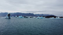 Icebergs And Ice glaciers in iceland