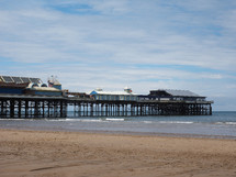Blackpool Pleasure Beach on the Fylde coast in Blackpool, Lancashire, UK