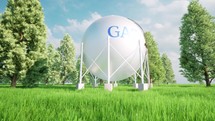 Spherical gas station Natural oil tank
