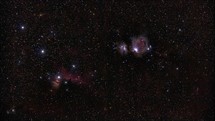 Zoom in on four colorful nebulae in outer space