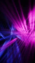 Abstract glowing neon lines background, 3d rendering.